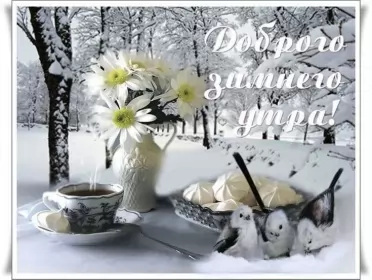 Доброе зимнее утро Открытка доброе зимнее утро,с добрым утром зимы,доброго утра зимы