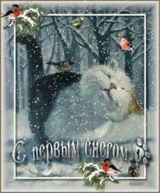 Открытки с первым снегом Открытки с первым снегом,первый снег,выпал первый снег,снежок